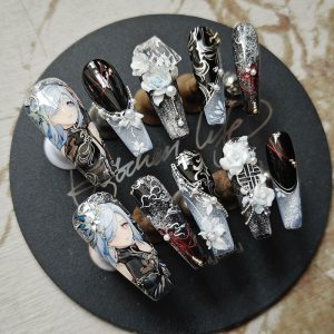 Custom anime nails